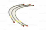 BRAKE HOSE SET BRAIDED STAINLESS STEEL - 90 DEFENDER